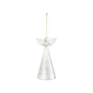 Glass Angel Ornament (Hangs or Sits)