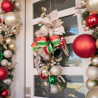 Platinum Candy Apple  Ball Ornament, 4"