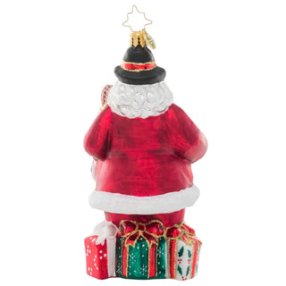 Wilkommen Santa Ornament by Christopher Radko