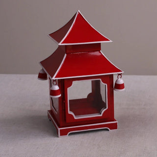 Holiday Pagoda Lantern, Red