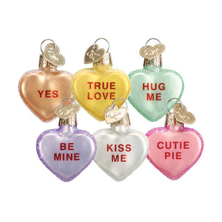 Conversation Hearts Ornaments