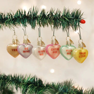 Conversation Hearts Ornaments