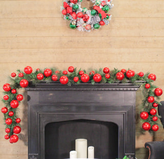 Red Ball Garland, 10'