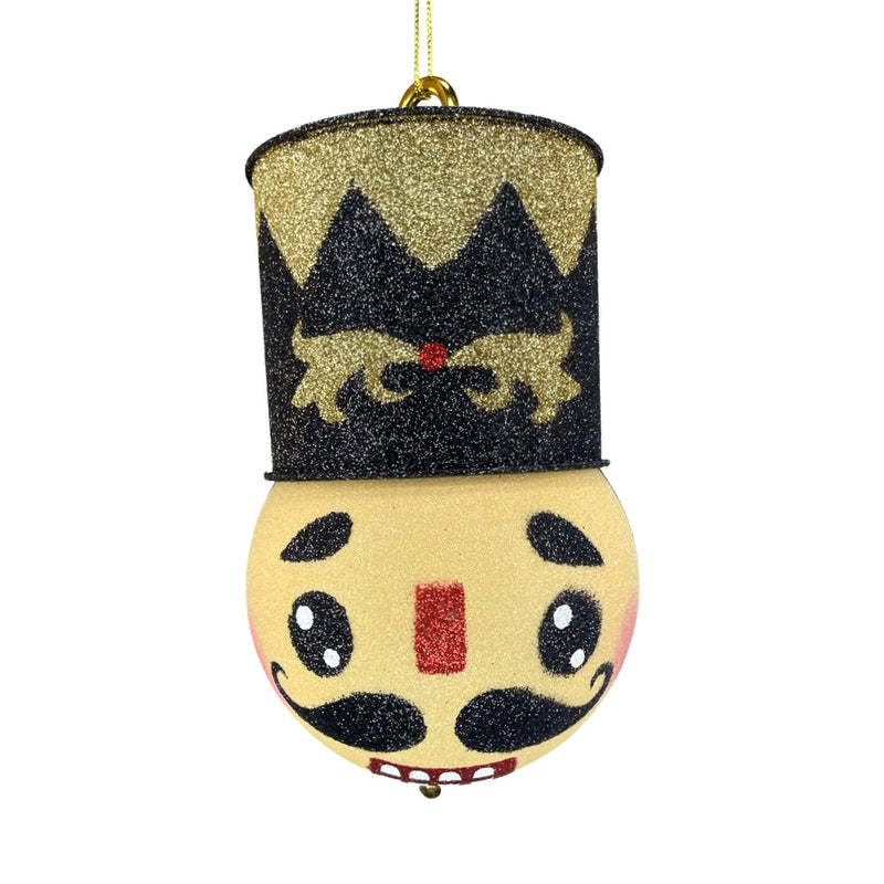 Black and Gold Holiday Nutcracker Ornament