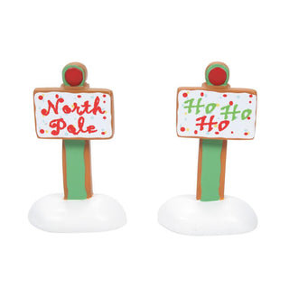 Gingerbread Christmas Sign Set Dept. 56