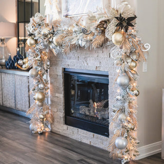 Silver Matte Ball Ornament, 8"