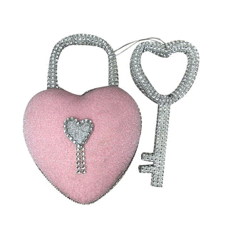 Pink Barbie Style Bling Heart Lock Key – Miss Cayce's