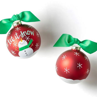 Snowman Let it Snow Ornament