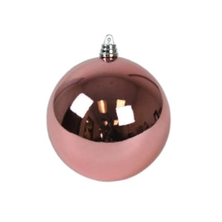 Dusty Rose Shiny Ball Ornament, 8"