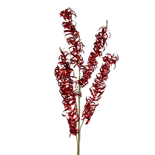 Red Metallic Tinsel Spray