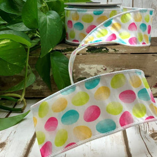 Watercolor Egg Ribbon, 2.5" X 10YD