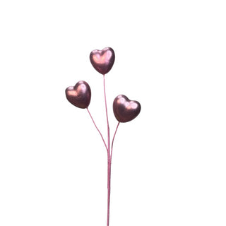 Metallic Barbie Style Pink Heart Spray