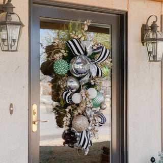 Silver Shiny Ball Ornament, 4"