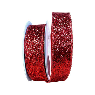Red Glitter Magic Ribbon, 1.5" X 10YD