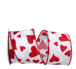 Heart Glitter Tales Ribbon,  2.5" X 10YD