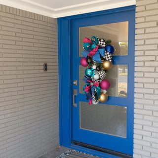 Turquoise Shiny Ball Ornament, 4"