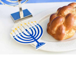 Blue Menorah Big Attachment by Happy Everything!