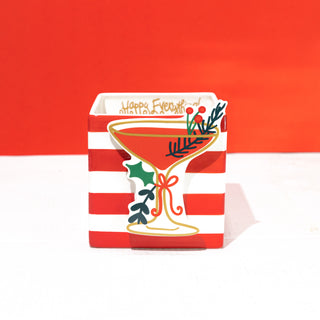 Mini Red Stripe Medium Nest Cube by Happy Everything!