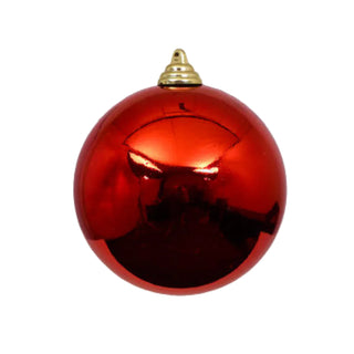 Red Shiny Ball Ornament, 12"