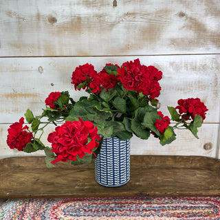 Bold Red Geranium Spray