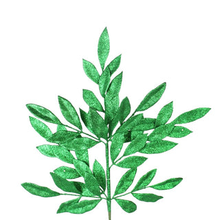 Holiday Green Bay Leaf Glitter Spray