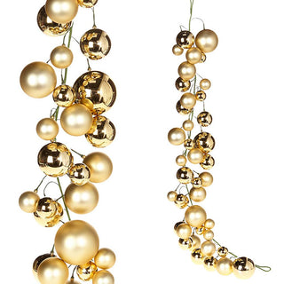 Gold Ball Garland, 4'