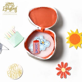 Gold and White Big Attachment Storage Bag by Happy Everything!