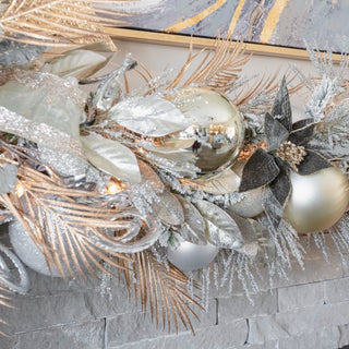 Silver Matte Ball Ornament, 6"