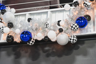 Blue Candy Apple Ball Ornament, 8"