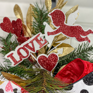 Glitter Cupid Pick, 25"