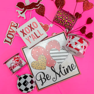 Heart Glitter Tales Ribbon,  2.5" X 10YD