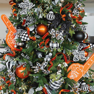 Black Matte Ball Ornament, 6"