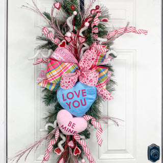 Pink Love Glitter Flow Ribbon, 2.5" X 10YD