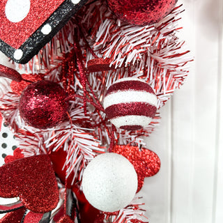 Red & White Garland, 6'