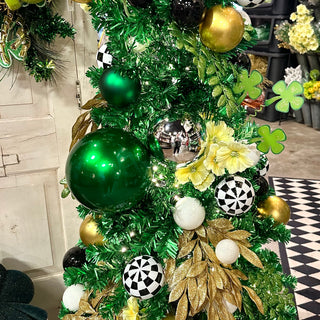 Emerald Green Candy Apple Ball Ornament, 8"