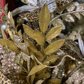 Gold Bay Leaf Glitter Spray