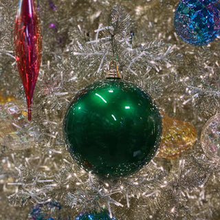 Emerald Candy Apple Ball Ornament, 6"