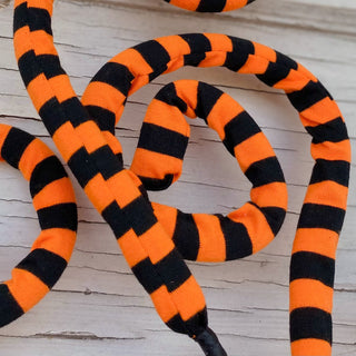 Orange & Black Fabric Curly Spray