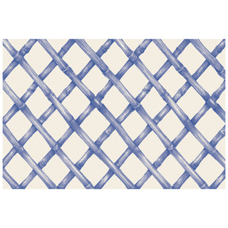 Blue Lattice Placemat Set