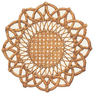 Rattan Weave Placemat Set