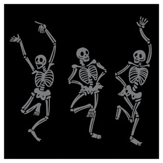 Skeleton Dance Cocktail Napkin Set