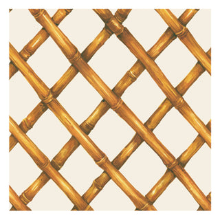 Bamboo Lattice Cocktail Napkin Set