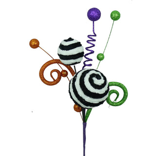 Glitter Curly Velvet Ball Pick