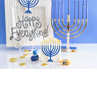 Blue Menorah Mini Attachment by Happy Everything!