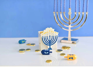 Blue Menorah Mini Attachment by Happy Everything!