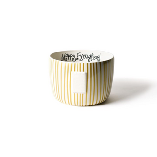 Gold Stripe Big Bowl by Happy Everything!