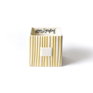 Gold Mini Stripe Medium Nesting Cube by Happy Everything!