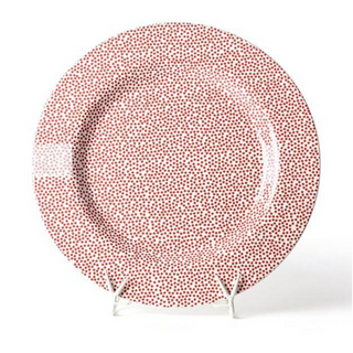 Red Small Dot Big Round Entertaining Platter by Happy Everything!
