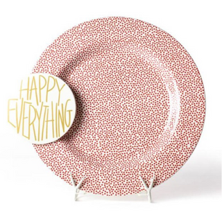 Red Small Dot Big Round Entertaining Platter by Happy Everything!