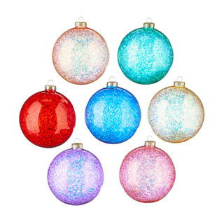 Glittered Ball Ornament, 5"